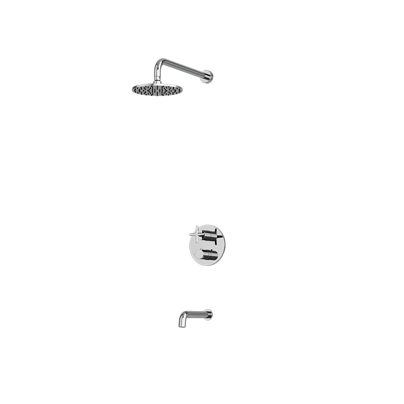 Rubi Lexa Pressure Balanced Shower Kit - Chrome
