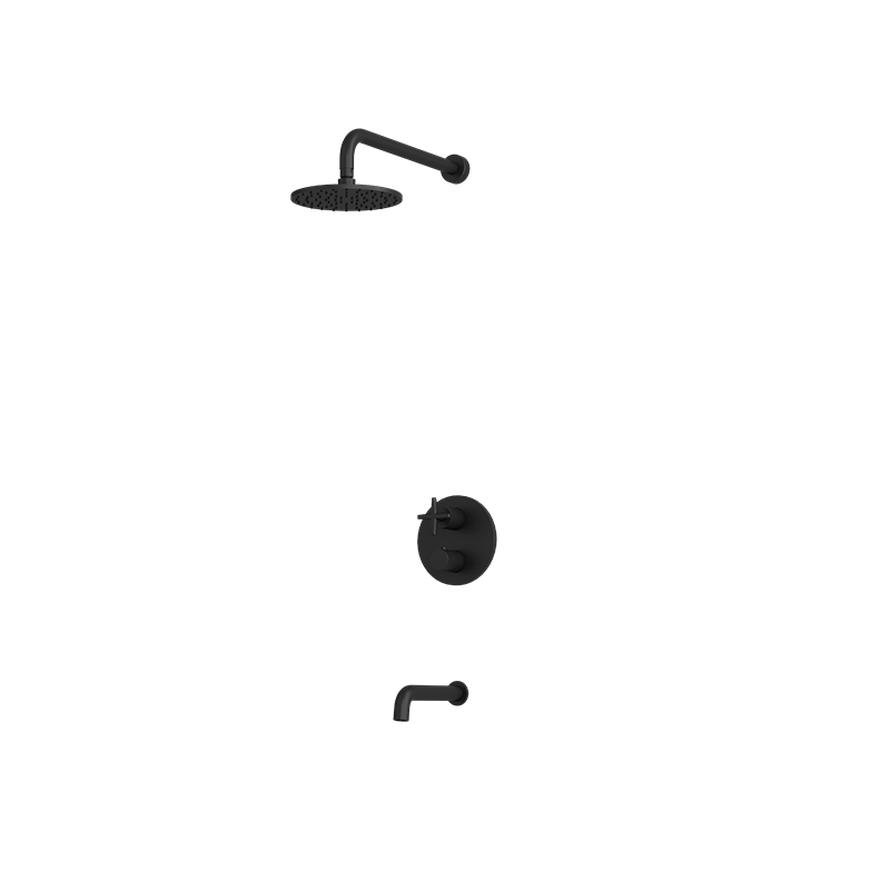 Rubi Lexa Pressure Balanced Shower Kit - Matte Black