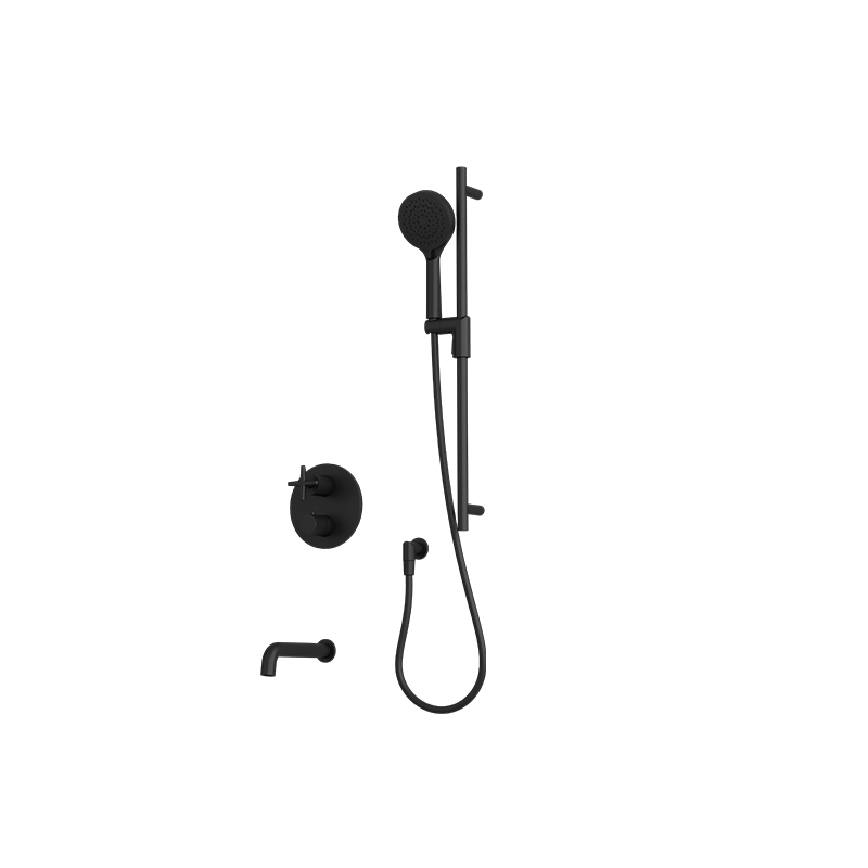 Rubi Lexa 1/2'' Thermostatic Shower Kit Matte Black