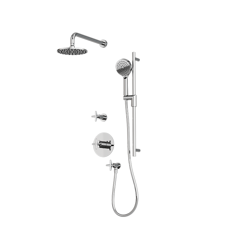 Rubi Lexa 3/4'' Thermostatic Shower Kit - Chrome