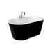 Bain Signature Juliet-black - Artistic bathtub 56 Matt Black / White Interior