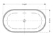Zena 67" Freestanding Bath Tub Matt White