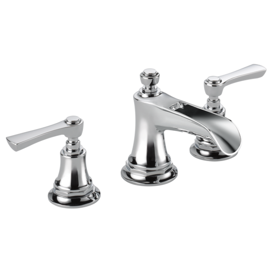 BRIZO ROOK® Widespread Lavatory Faucet with Channel Spout - Less Handles 1.2 GPM - Polished Chrome - HL5360-PC