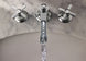 BRIZO ROOK® Widespread Lavatory Faucet with Channel Spout - Less Handles 1.2 GPM - Polished Chrome