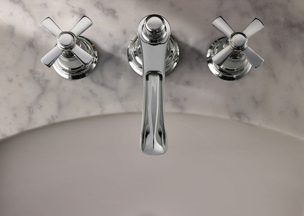 BRIZO ROOK® Widespread Lavatory Faucet with Channel Spout - Less Handles 1.2 GPM - Polished Chrome