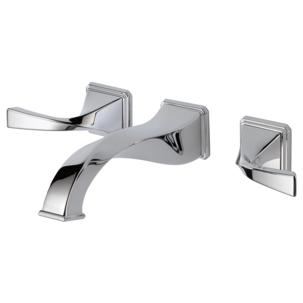 BRIZO VIRAGE® Two-Handle Wall Mount Lavatory Faucet 1.5 GPM - Polished Chrome