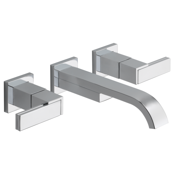 BRIZO SIDERNA® Two-Handle Wall Mount Lavatory Faucet - Less Handles 1.2 GPM - Polished Chrome - HL5880-PC