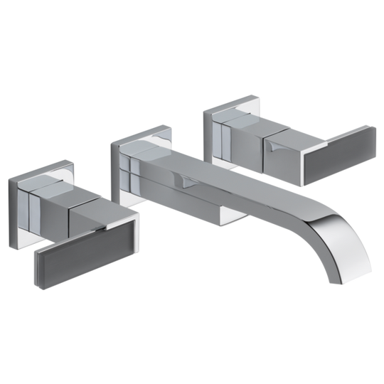 BRIZO SIDERNA® Two-Handle Wall Mount Lavatory Faucet - Less Handles 1.2 GPM - Polished Chrome