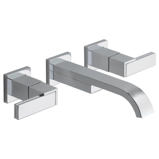BRIZO SIDERNA® Two-Handle Wall Mount Lavatory Faucet - Less Handles 1.5 GPM - Polished Chrome