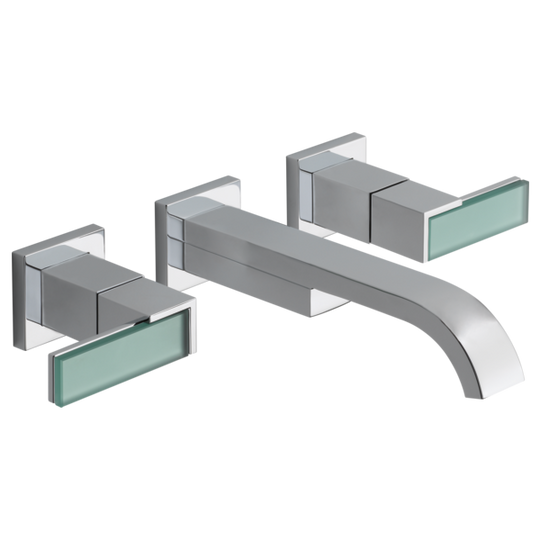 BRIZO SIDERNA® Two-Handle Wall Mount Lavatory Faucet - Less Handles 1.5 GPM - Polished Chrome - HL5881-PC