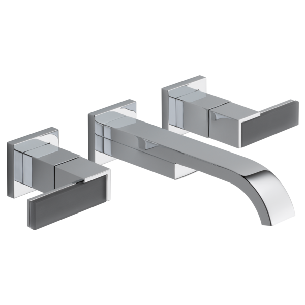 BRIZO SIDERNA® Two-Handle Wall Mount Lavatory Faucet - Less Handles 1.5 GPM - Polished Chrome - HL5882-PC
