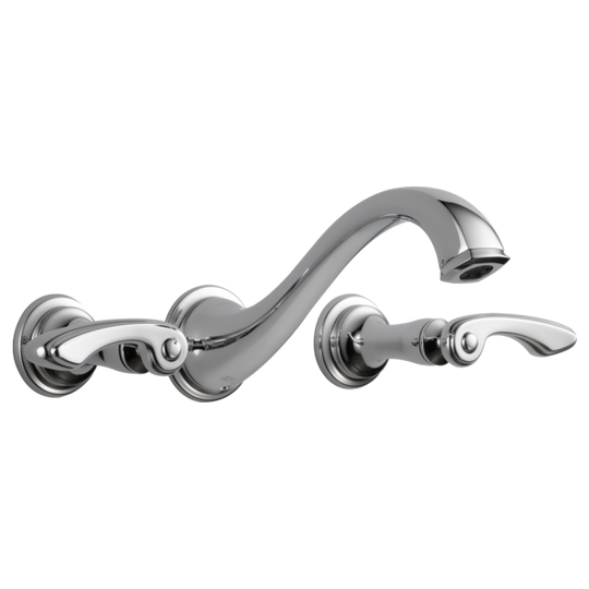 BRIZO CHARLOTTE® Two-Handle Wall Mount Lavatory Faucet - Less Handles 1.5 GPM - Polished Chrome