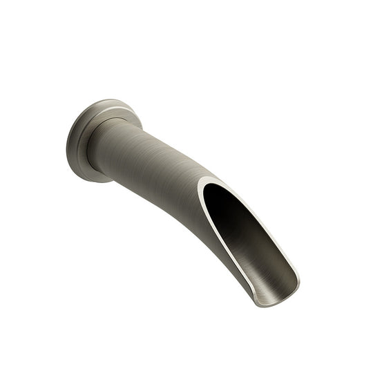 Riobel Open Wall-Mount Tub Spout Brushed Nickel - ATOP80BN