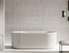 Zena 67" Freestanding Bath Tub Matt White