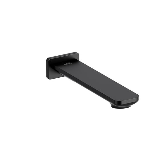 Riobel Wall-Mount Tub Spout Matte Black - EQ80BK