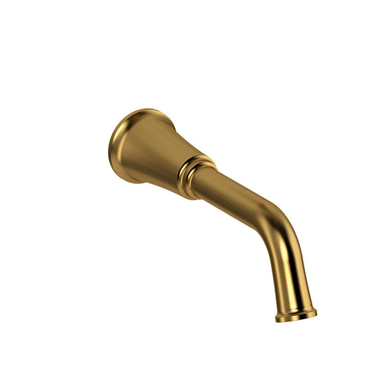 Riobel Wall-Mount Tub Spout Brushed Gold - MMSQ80BG