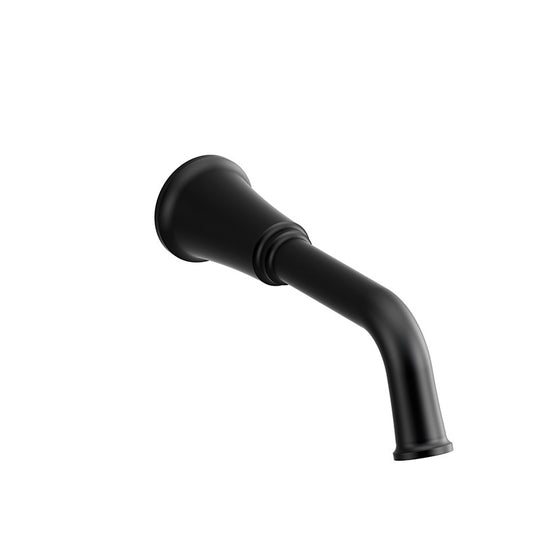 Riobel Wall-Mount Tub Spout Matte Black - MMSQ80BK