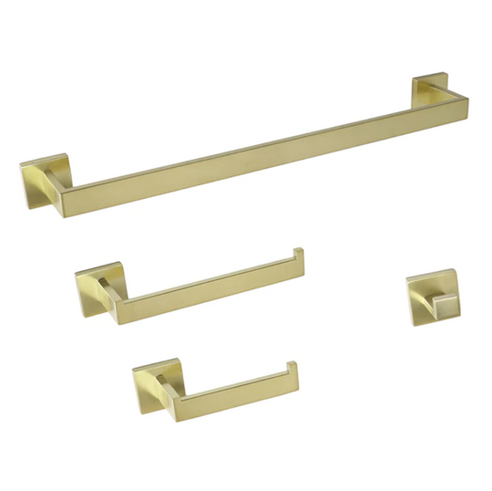Royal Bathroom Hardware Set Brushed Gold