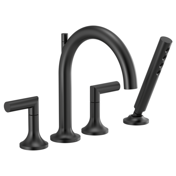 BRIZO JASON WU FOR BRIZO™ Roman Tub Faucet with Handshower - Less Handles -  Matte Black