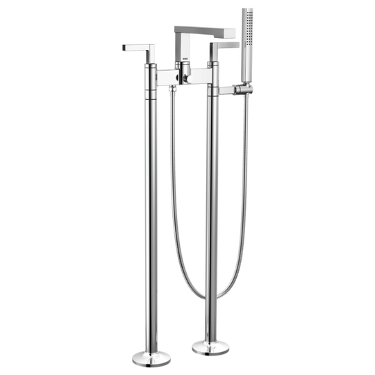 BRIZO FRANK LLOYD WRIGHT® BY BRIZO® Two-Handle Tub Filler Trim Kit with Lever Handles - Polished Chrome - T70322-PC - T70310-PCLHP - T71766-PC - R70200