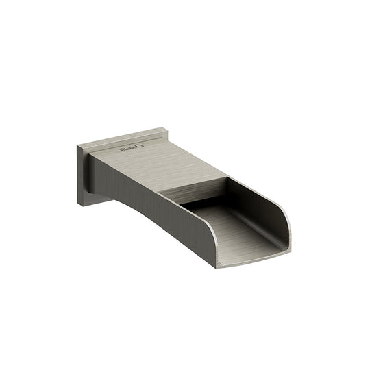 Riobel Open Wall-Mount Tub Spout Brushed Nickel - ZOOP80BN