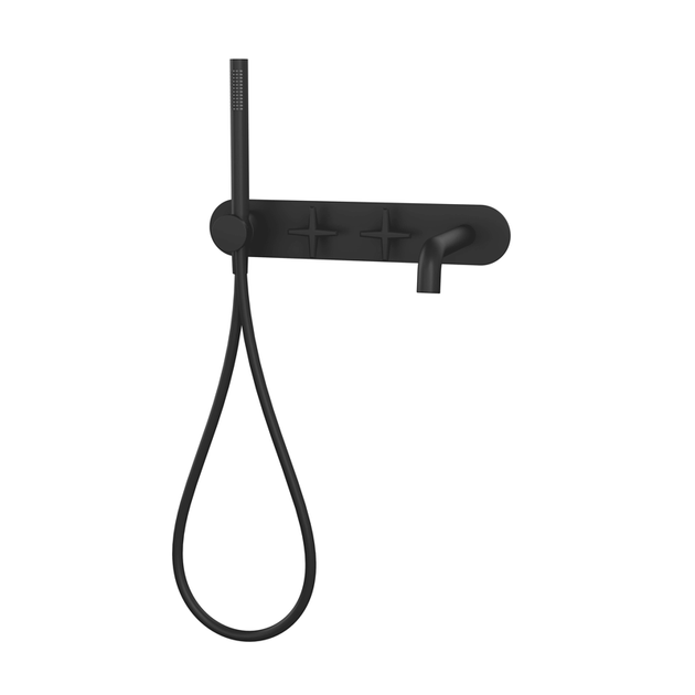 Rubi Lexa Wall-mounted Bathtub Faucet - Matte Black