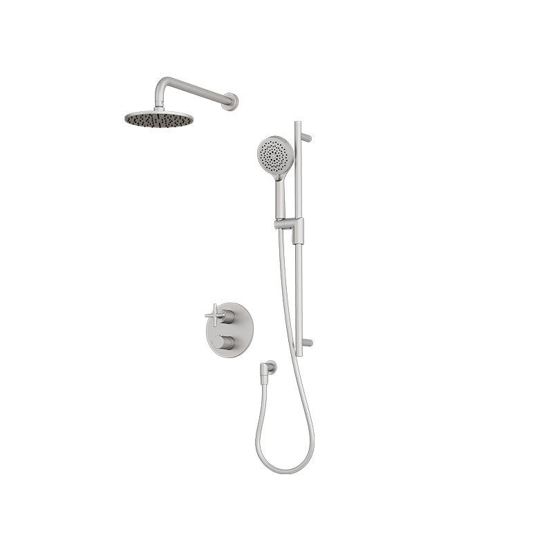 Rubi Lexa 1/2'' Thermostatic Shower Kit - Stainless Steel