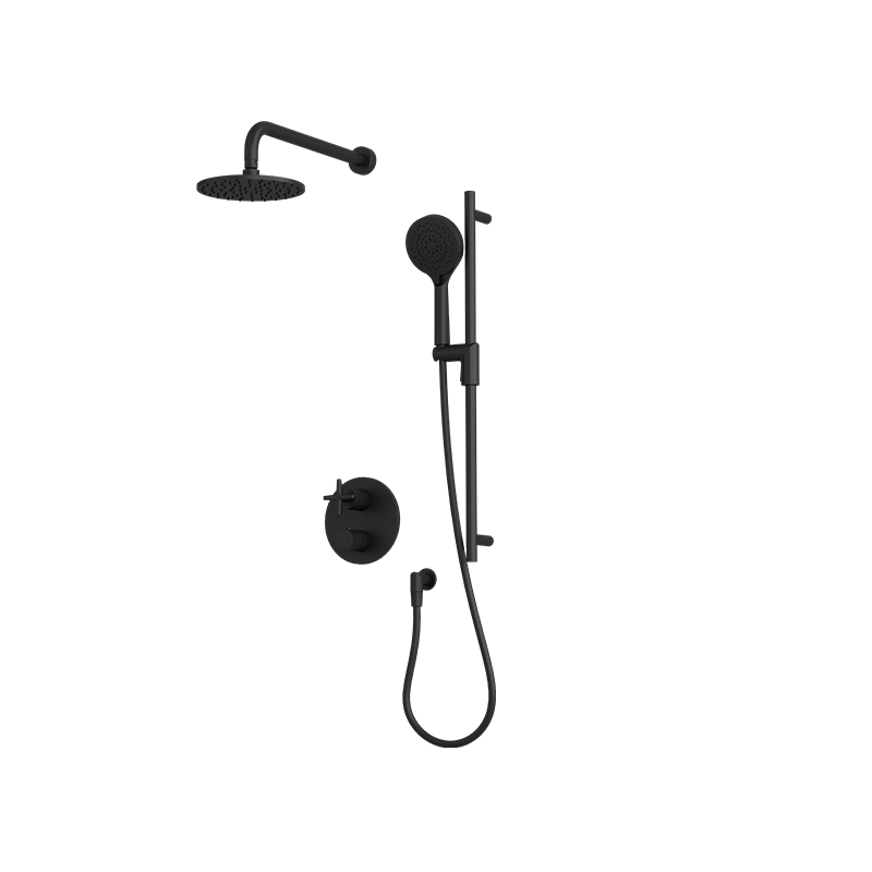Rubi Lexa 1/2'' Thermostatic Shower Kit - Matte Black