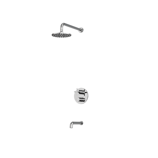 Rubi Lexa Pressure Balanced Shower Kit - Chrome