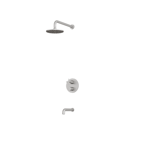 Rubi Lexa Pressure Balanced Shower Kit - Stainless Steel