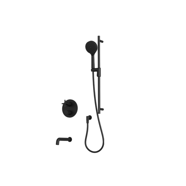 Rubi Lexa 1/2'' Thermostatic Shower Kit Matte Black