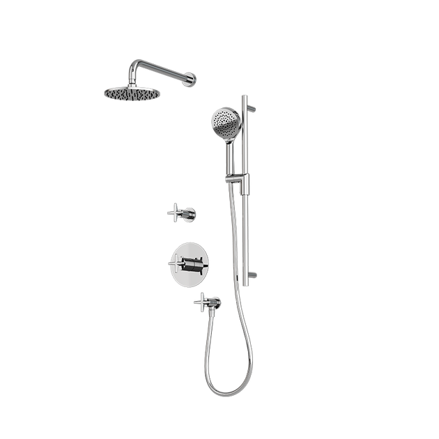 Rubi Lexa 3/4'' Thermostatic Shower Kit - Chrome